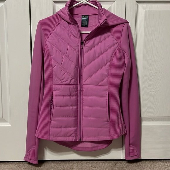 Tek Gear women’s hooded mixed media jacket size small - Picture 1 of 8